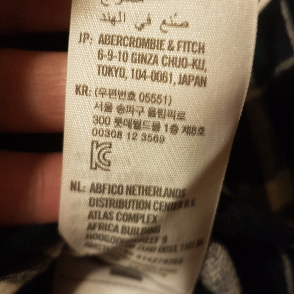 Abercrombie&fitch Long sleeve cropped plaid  top - Picture 4 of 10